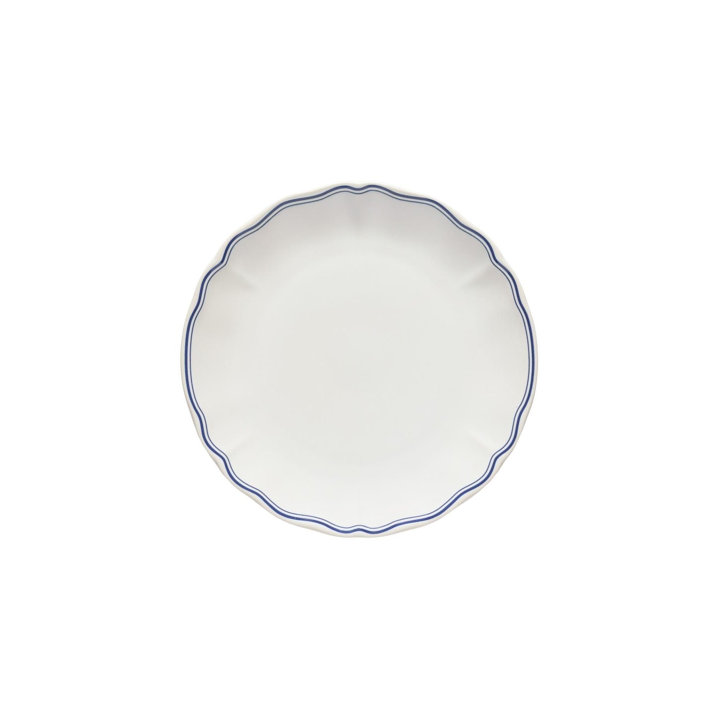 Plato de ensalada/postre, Vila 8" Blanco-Azul