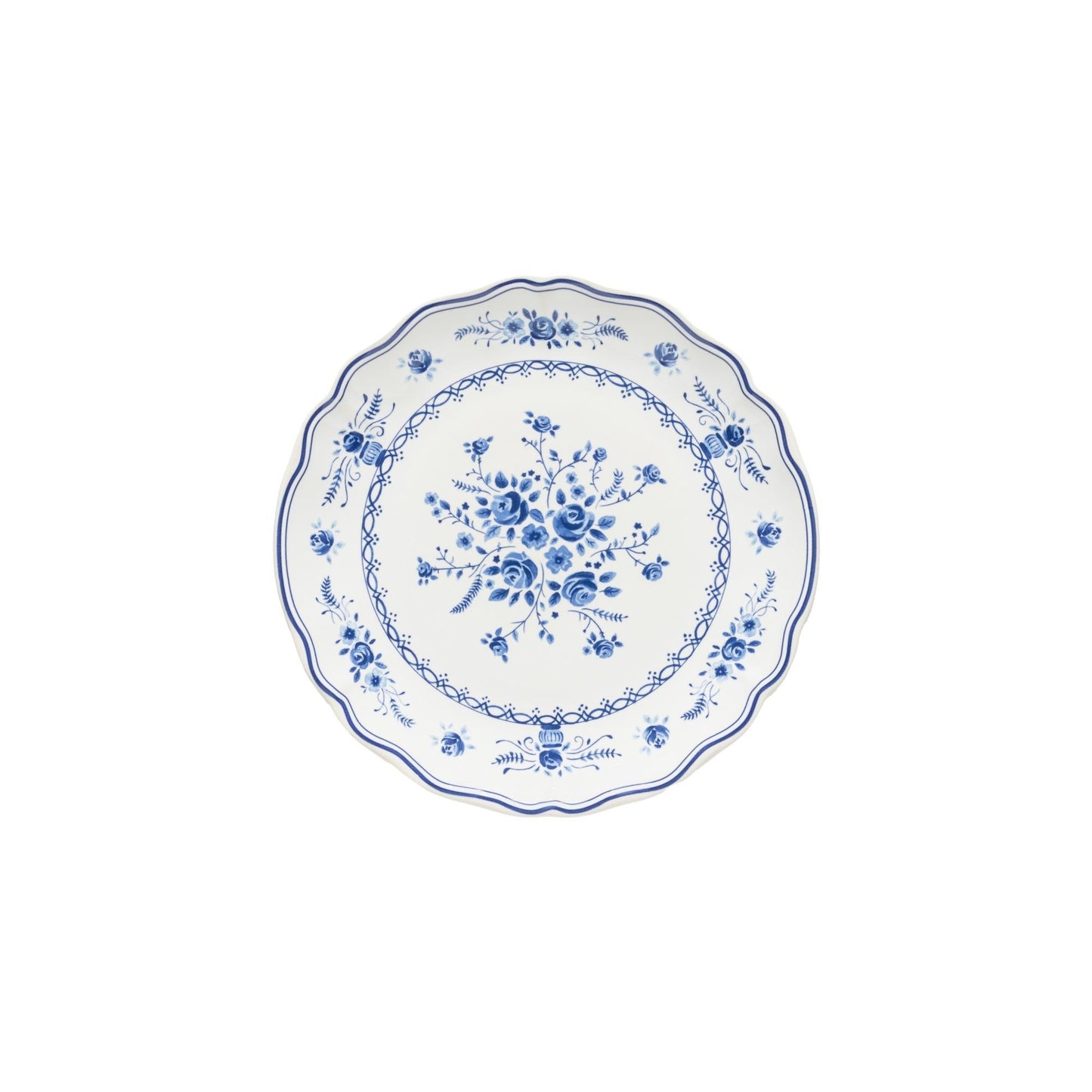 Plato para ensalada/postre de 20 cm, Vila blanco-azul