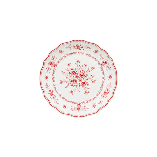 Plato de ensalada/postre, Vila blanco-rojo 20 cm