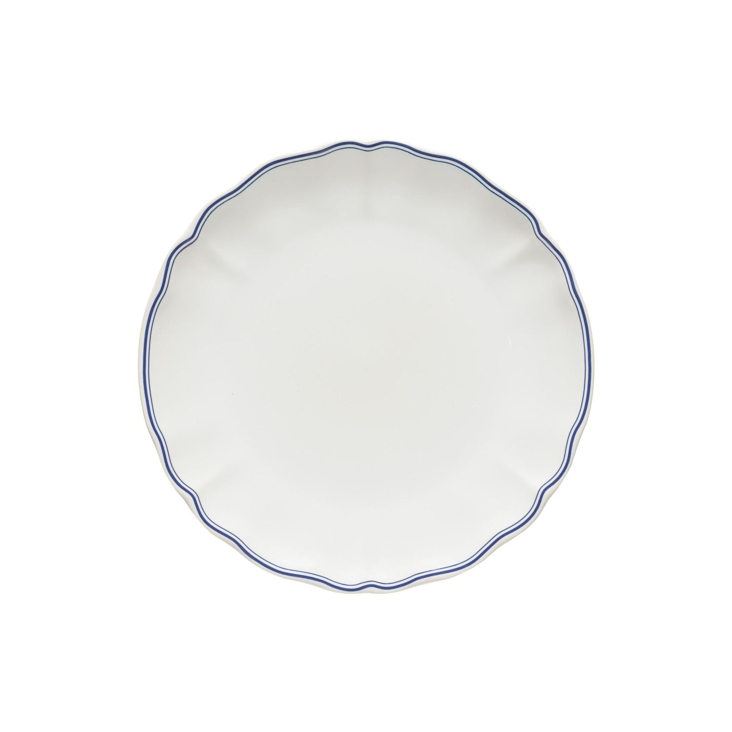 Dinner  Plate, Vila White-Blue 11"