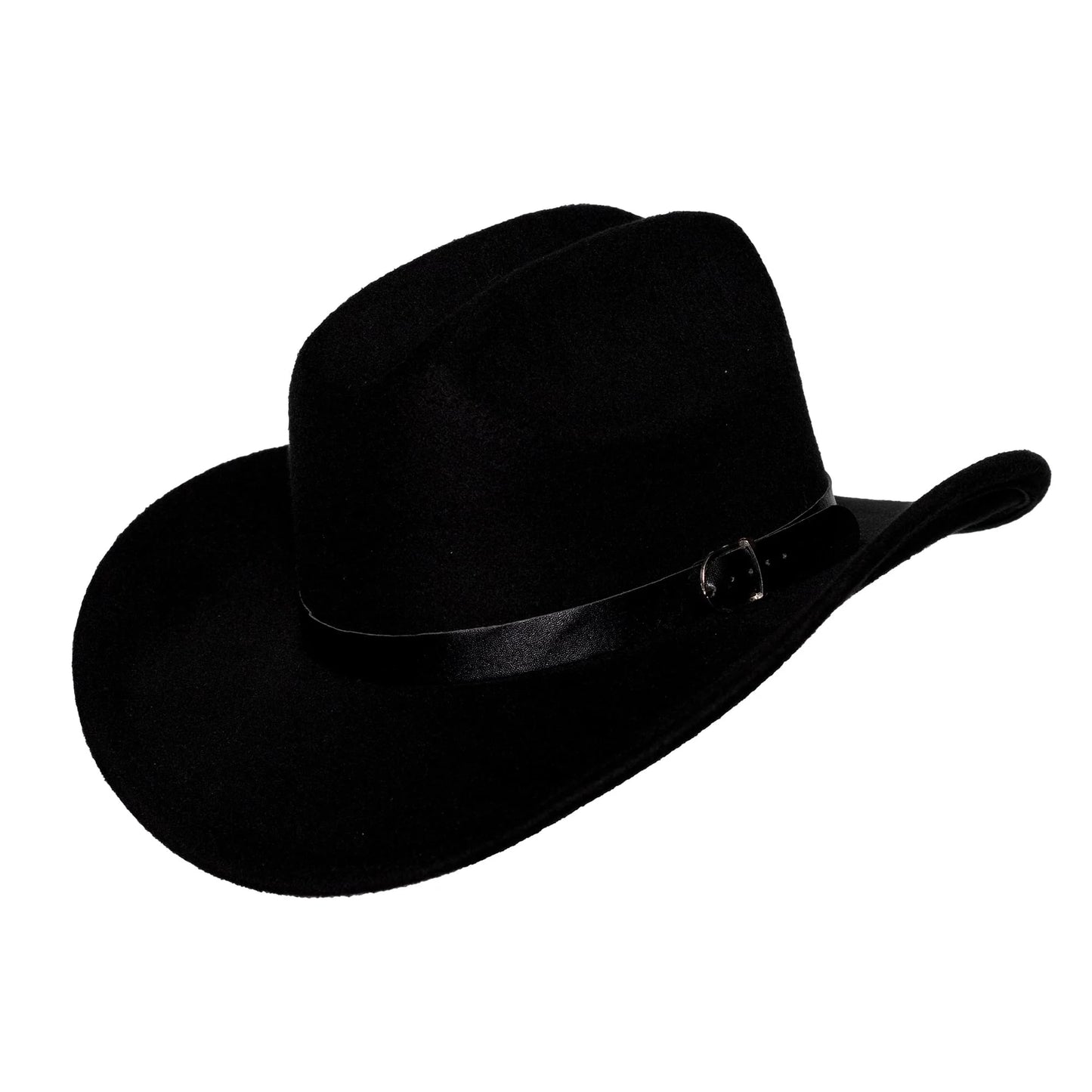 Cowboy Hat With Black Leather Band