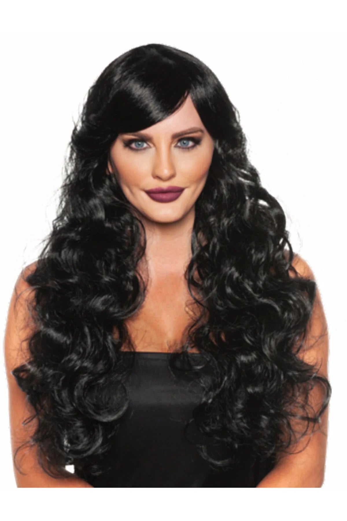 Boa de plumas Schlappen teñida iridiscente de 20-25 cm - Negro/Iridiscente