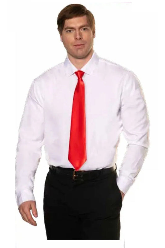 Zip Up Tie-Red