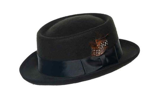Pork Pie Hat with Feather