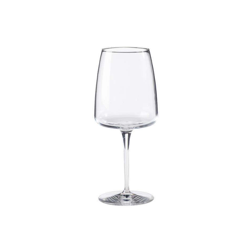 Copa de vino tinto / agua de 16 oz, transparente con diseño de vid