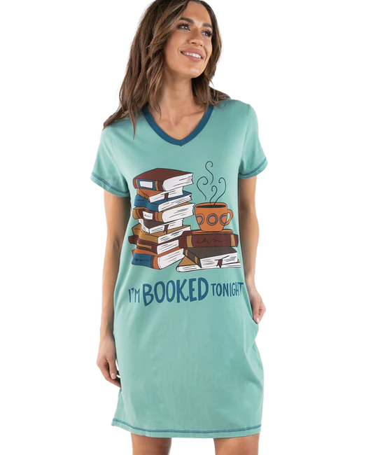 Booked Tonight Vneck Nightshirt