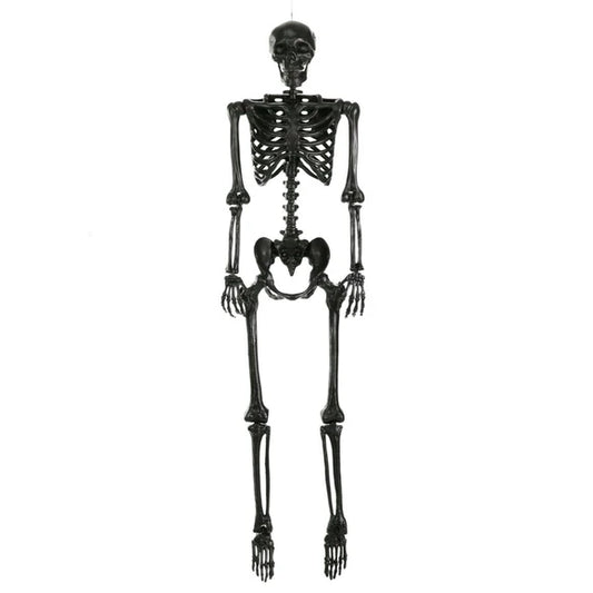 Poseable Halloween Skeleton Prop Decoration Black
