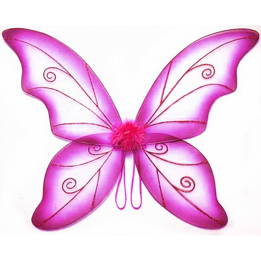 34" Fuchsia Wild Fairy Wings