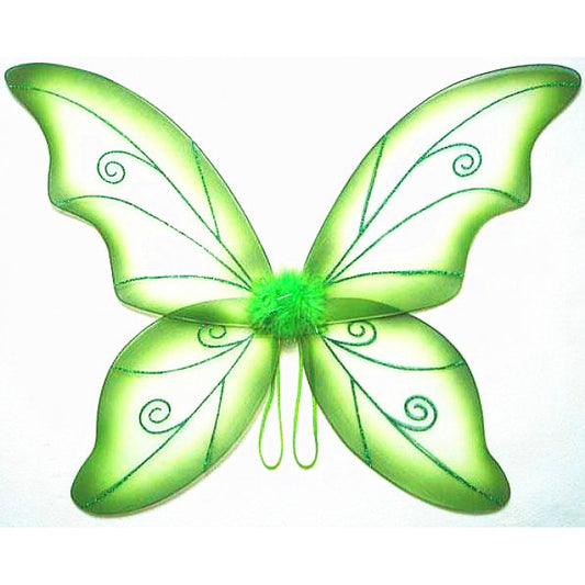 34" Green Wild Fairy Wings