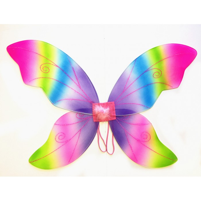 34" Rainbow Wild Fairy Wings