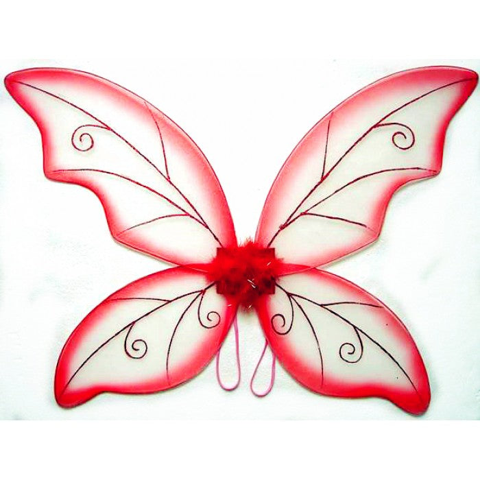 34" Red Wild Fairy Wings