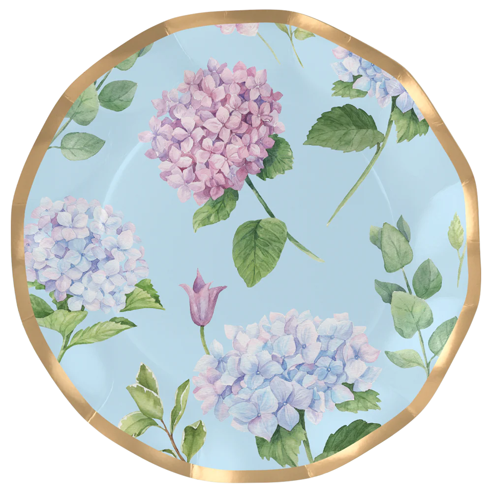 Wavy Dinner Plate Hydrangeas 10"