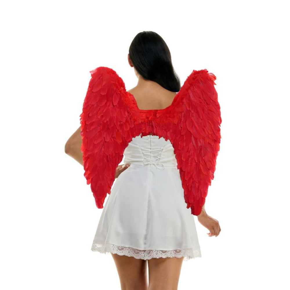 Red Devil Feather Wings 26X26in