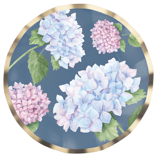 Wavy Saled Plate Hydrangeas 8"
