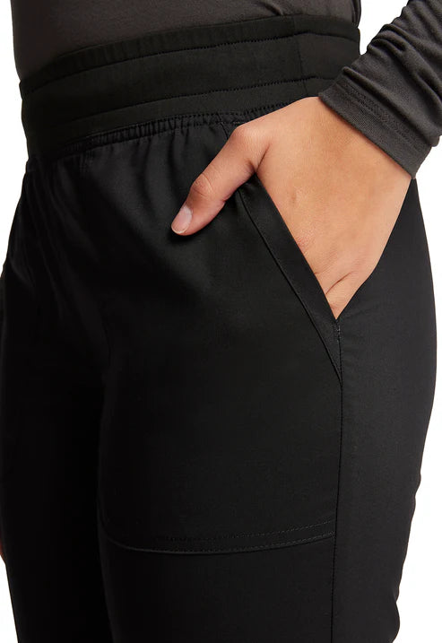 Mid Rise Scrub Joggers Black