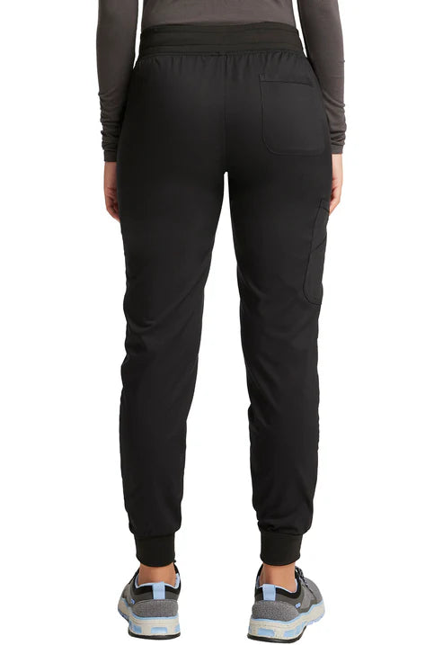 Mid Rise Scrub Joggers Black