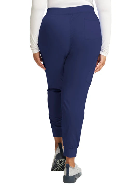 Joggers de uniforme médico de tiro medio azul marino