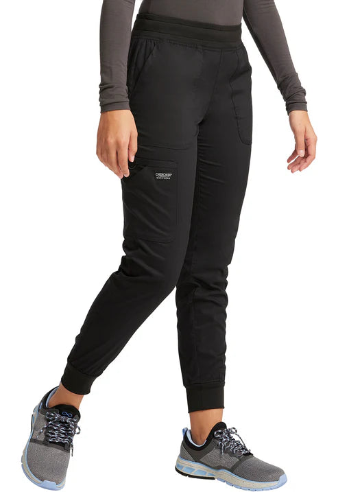 Mid Rise Scrub Joggers Black