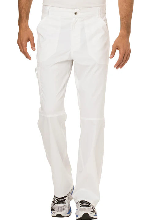 Pantalones sanitarios para hombre con bragueta (blancos)