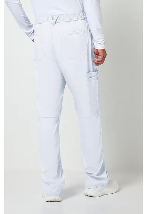 Pantalones sanitarios para hombre con bragueta (blancos)