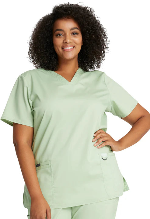 V-Neck Scrub Top Cucumber