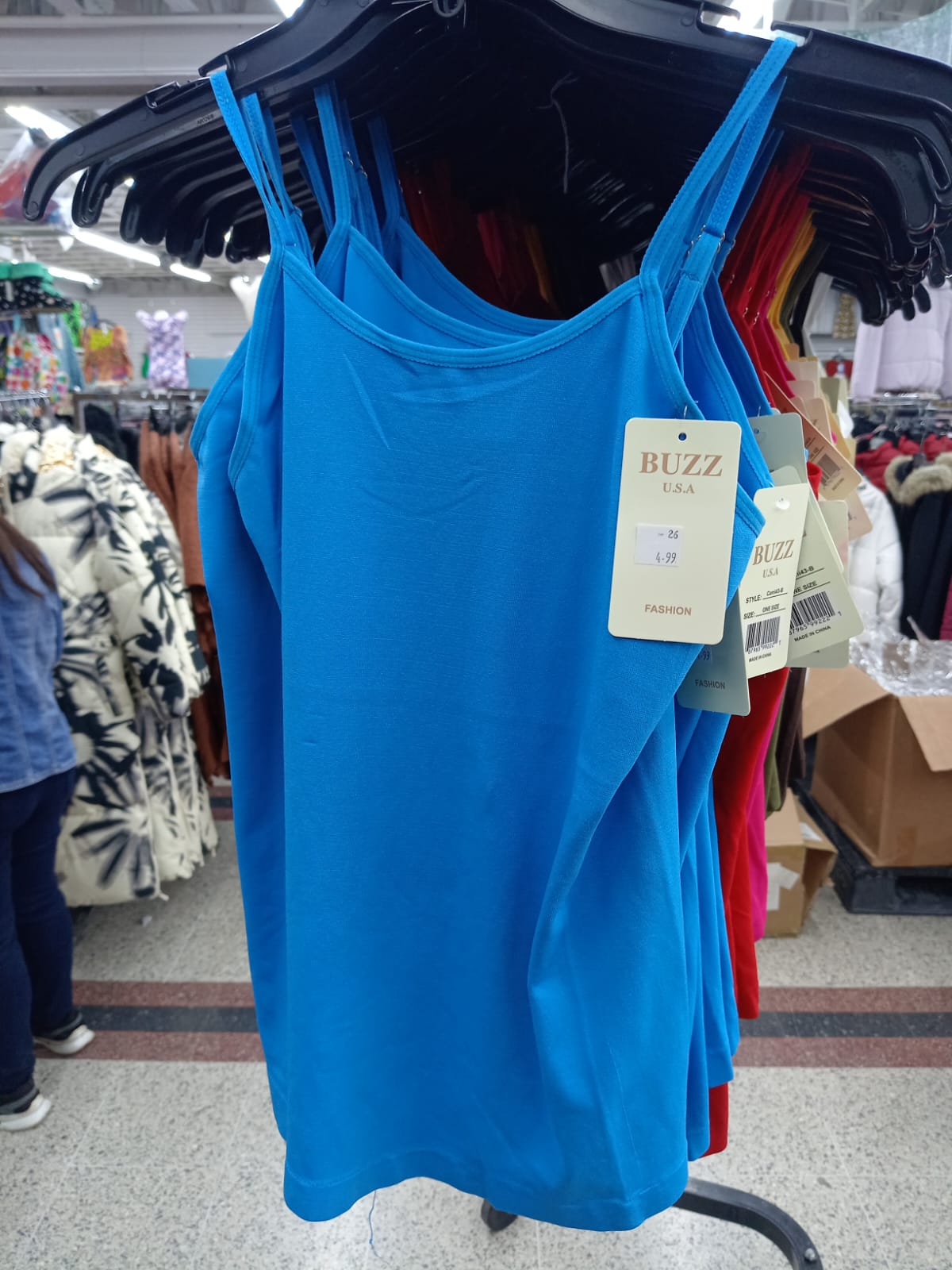 Camiseta sin mangas azul
