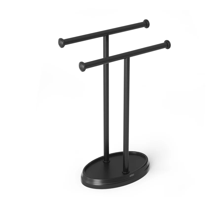 Palm Tree Towel Rack Black