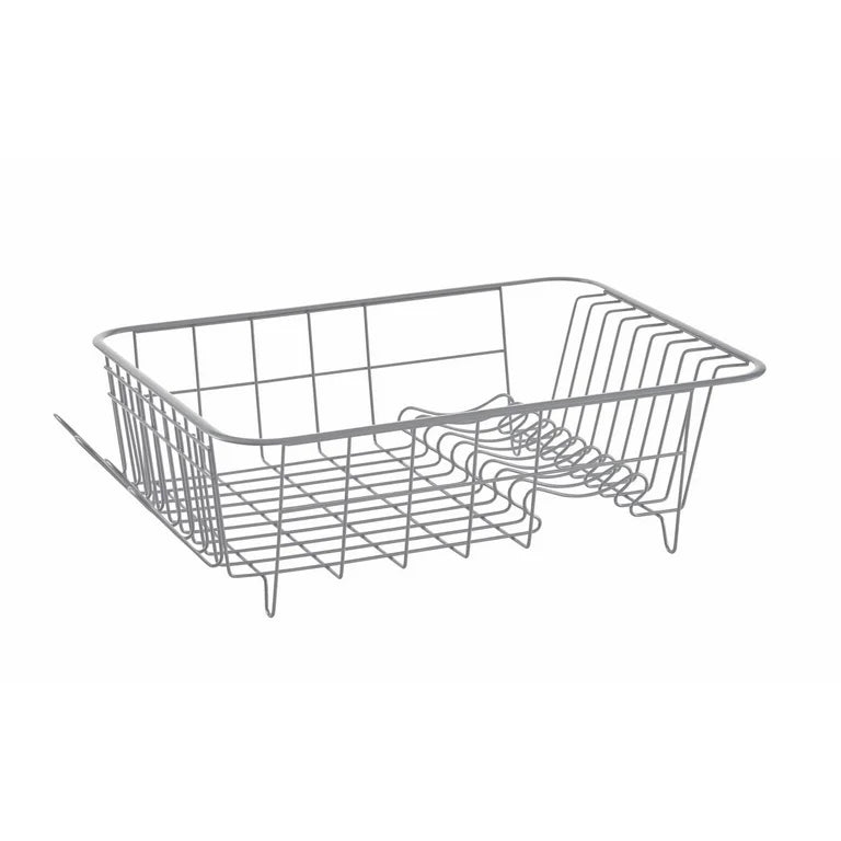 Compact Dish Rack with Frost Sink Brush, Teal