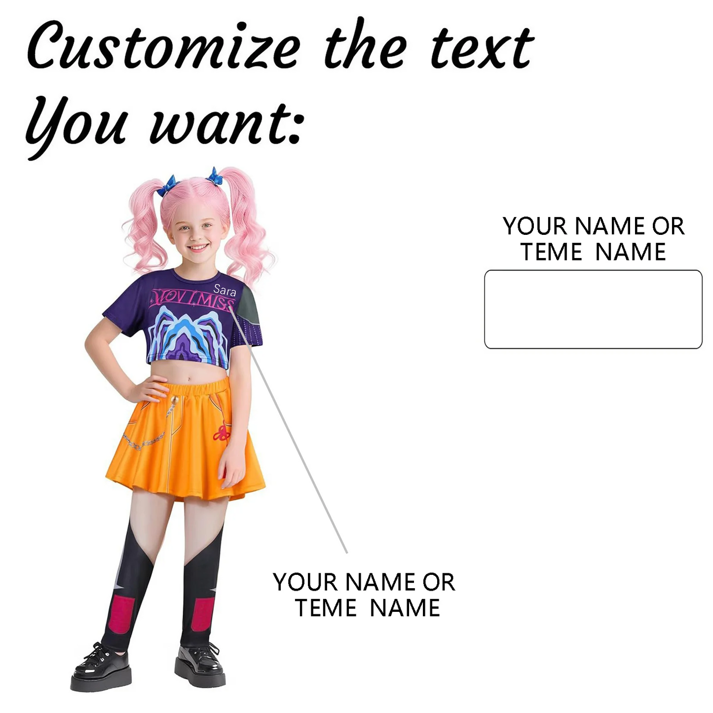 Girls Kpop Hunter Singer Costume