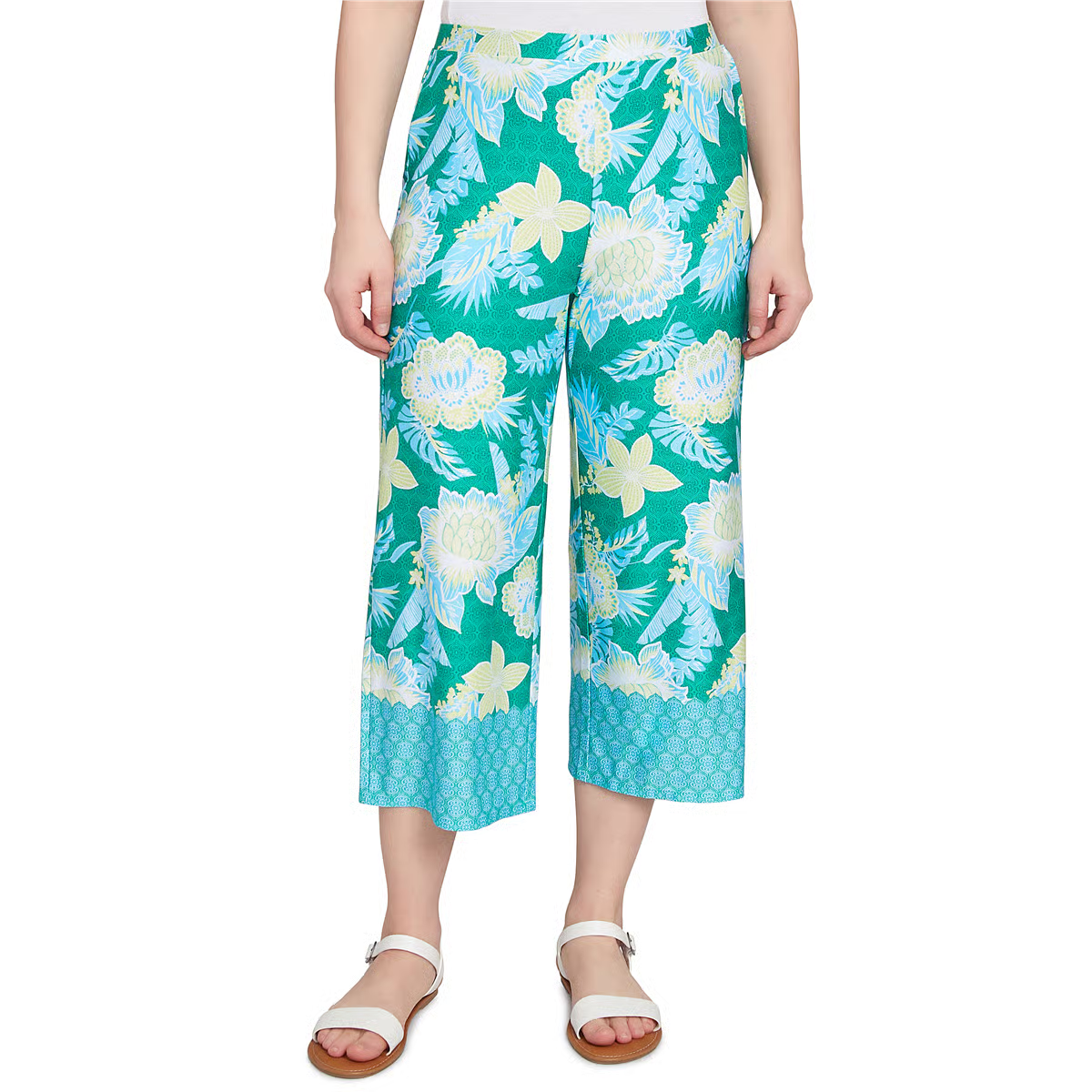 Paradise Cove Floral Palazzo Capri  -Ruby Rd