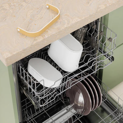 Bellwood Compost Bin White  /Natural