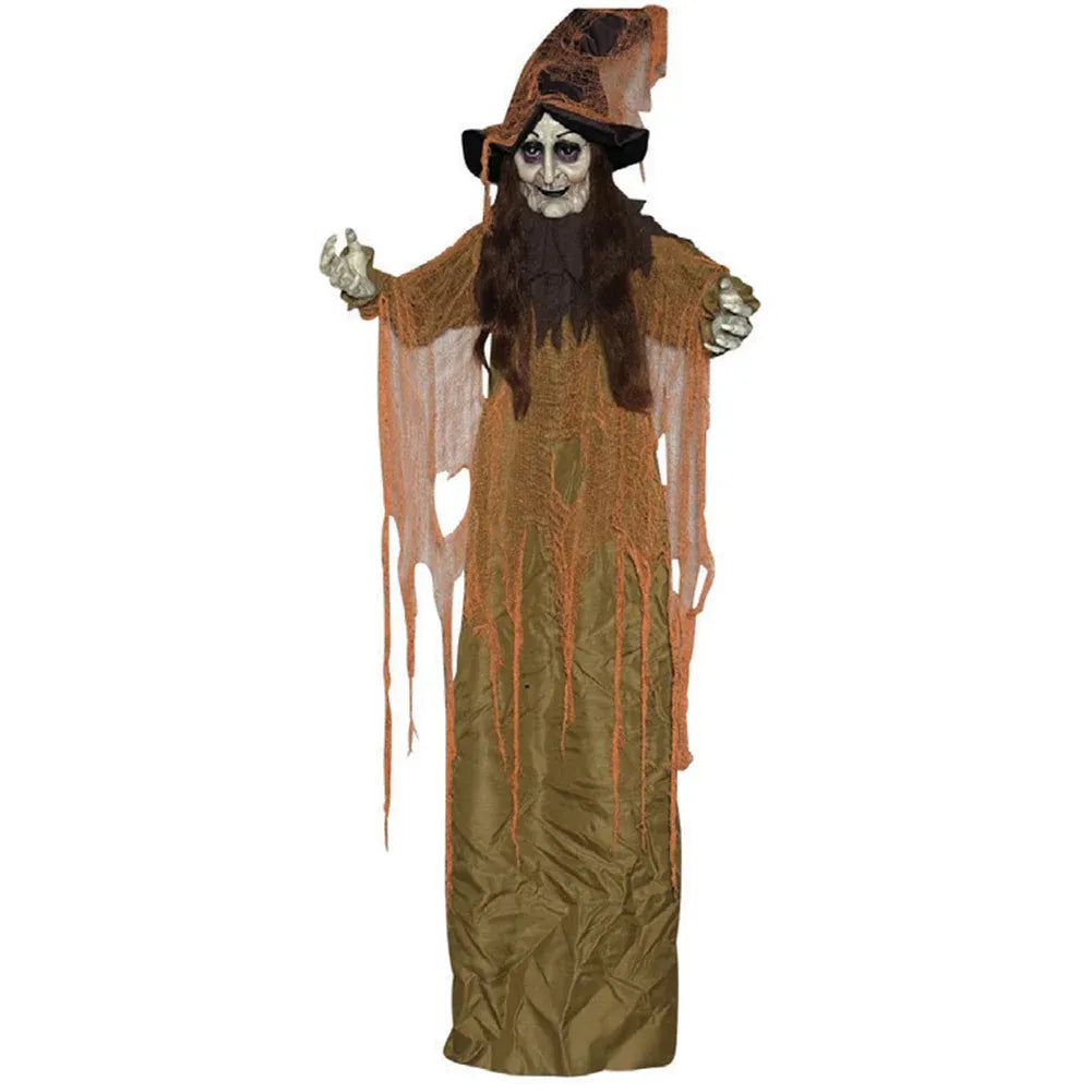 6 FT Hanging Animated Witch