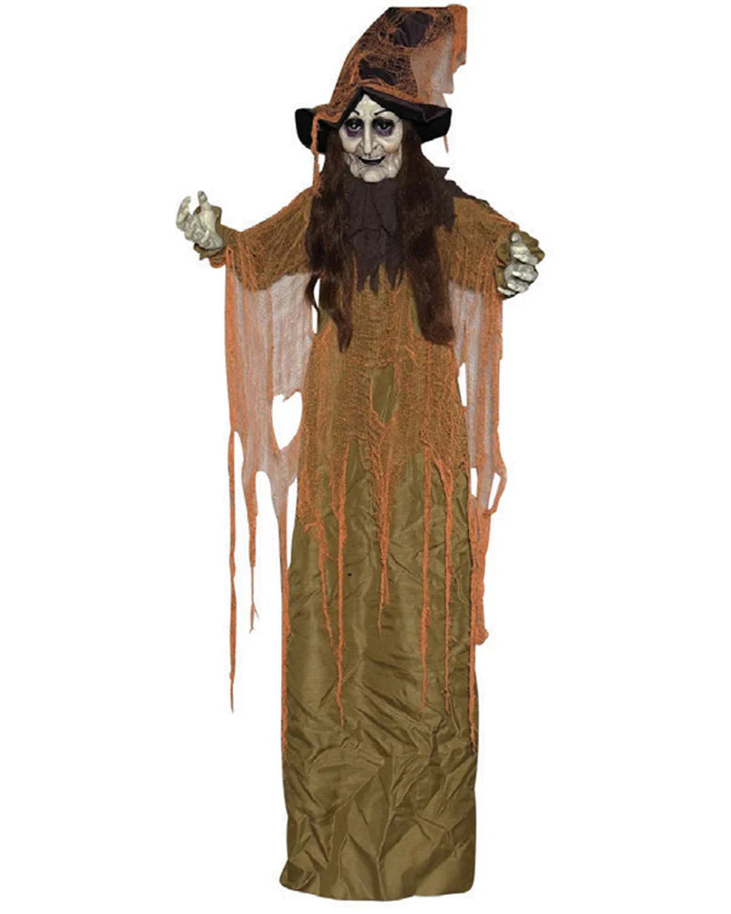 6 FT Hanging Animated Witch