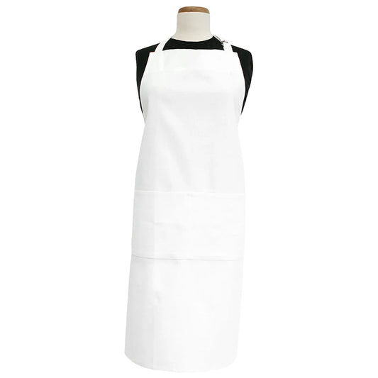 Solid Apron White 28 x 34