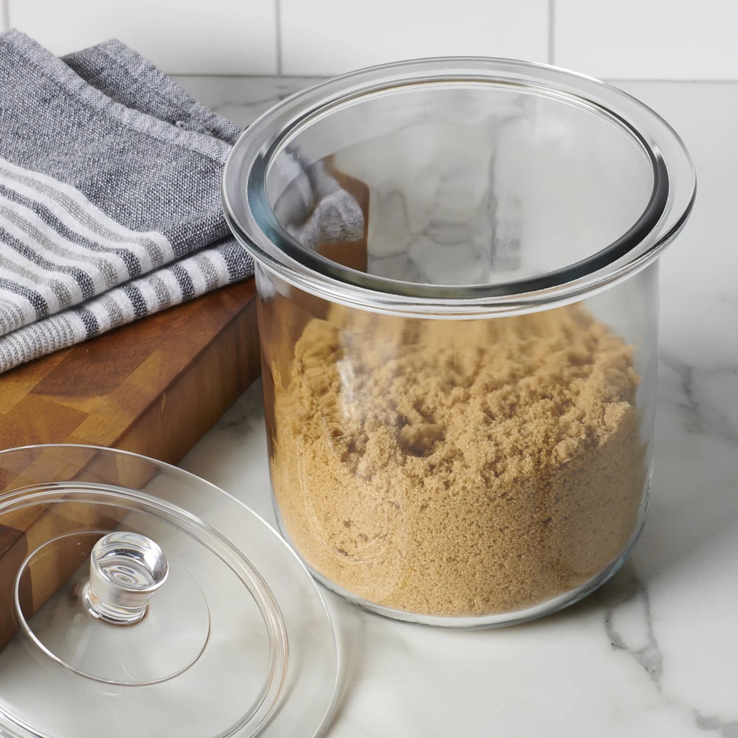 3 qt. Goode Sundry Jar with/Glass Lid + fitment Clear
