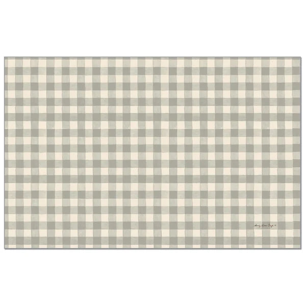 Azul/Gris – Salvamanteles de cuero PVC