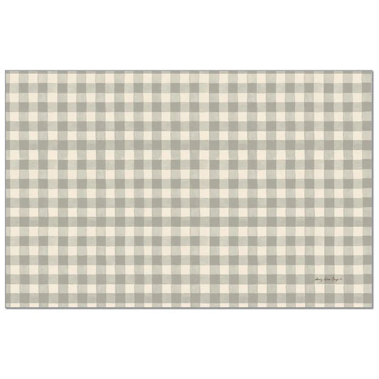 Fall Gingham  24 Premium Paper –  Placemat 17" x 11"