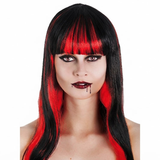 Vampire Red&Black Long Wig