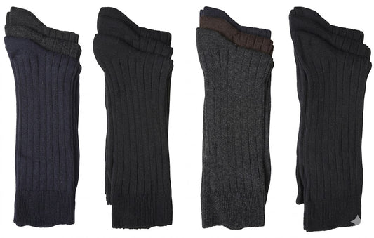 Men's Ribbed Dress Socks 3-Pair Pack