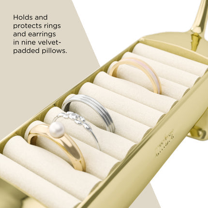 Dachsie Ring Holder Brass