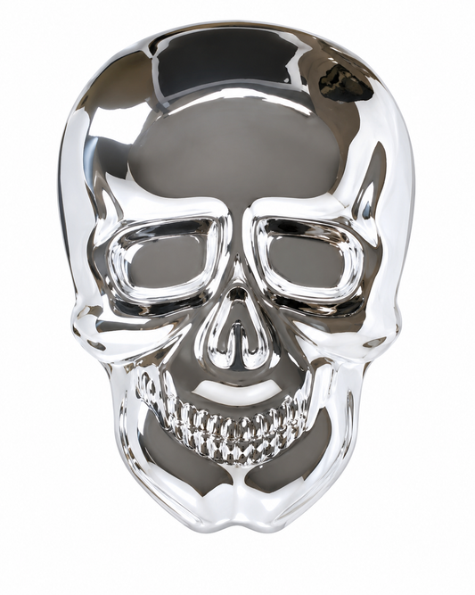 Skull Tray Halloween 9.25 x 13 Silver