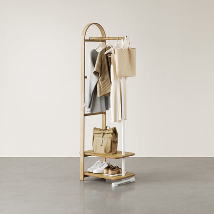 Bellwood Coat Rack White /Natural