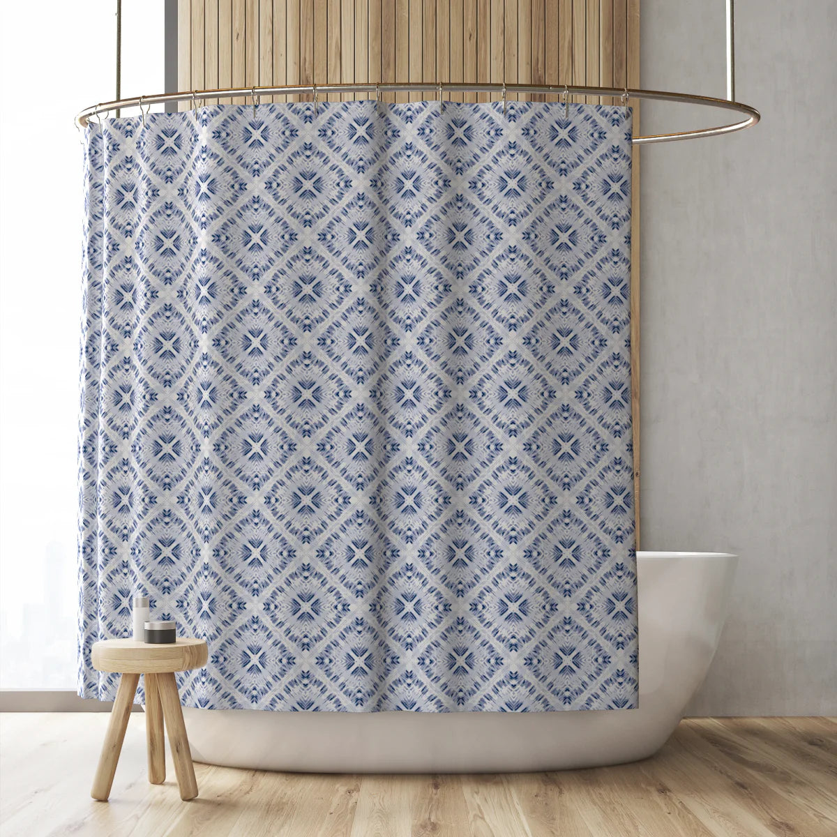 Bohemia Shower Curtains Blue