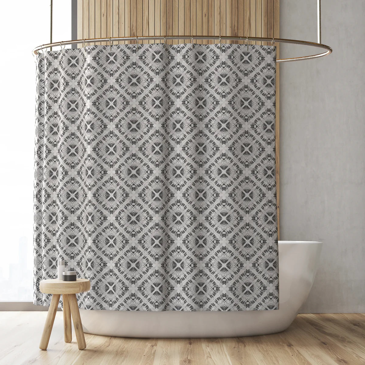 Bohemia Shower Curtains Grey