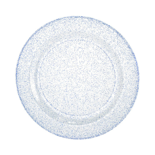 7.5" Plate Glitter Blue