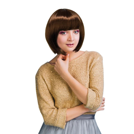 Medium Length Bob Wig -Brown