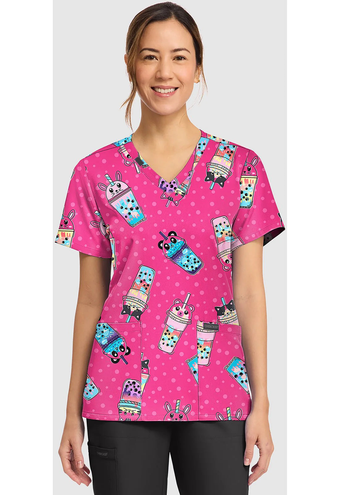 Top estampado de pico Boba Party