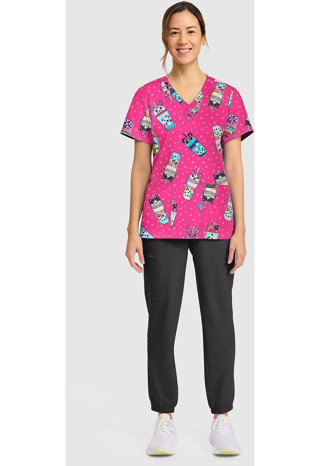 Top estampado de pico Boba Party