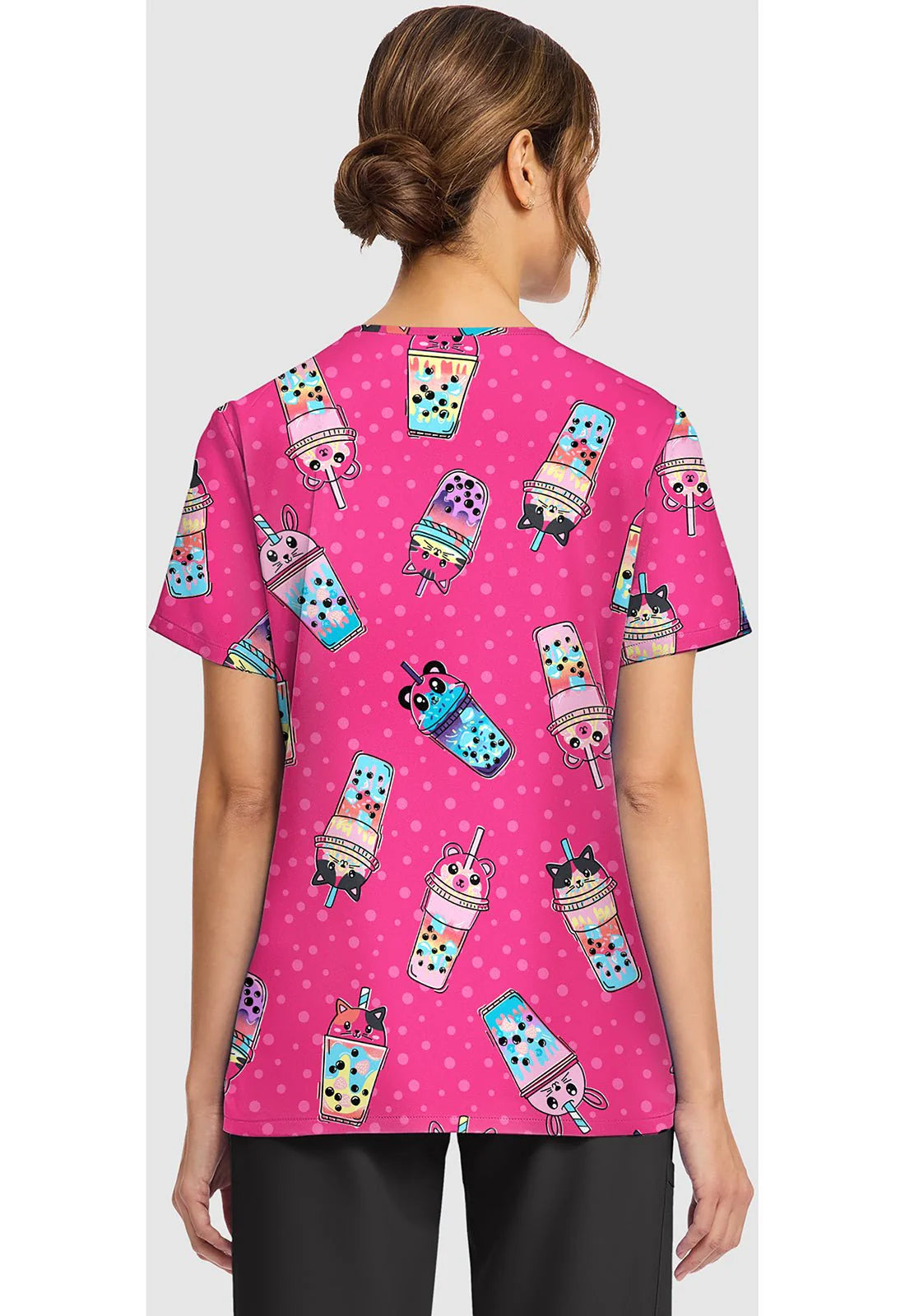 Top estampado de pico Boba Party