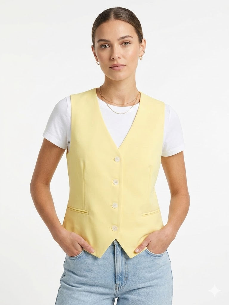 Vest Lemon Meringue - Zac & Rachel